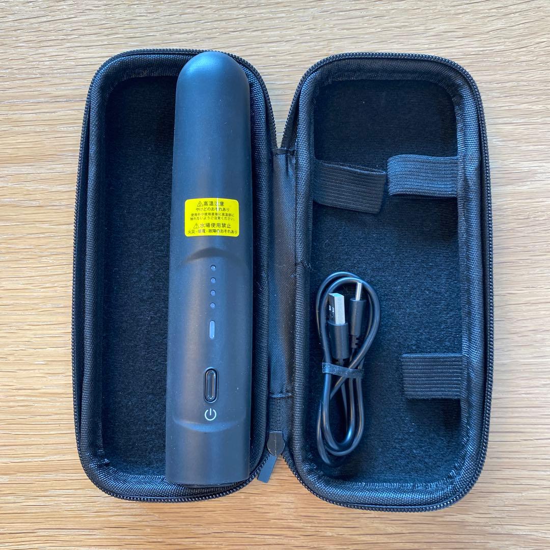 ヤーマン ヘアアイロン スムースアイロンブラシ ブラック　コードレスアイロン