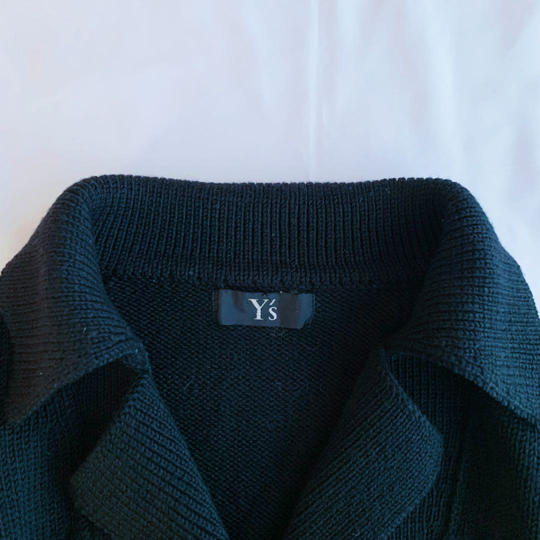 【美品】Y’s ワイズ ジップアップ ニット トップス リリジッパー