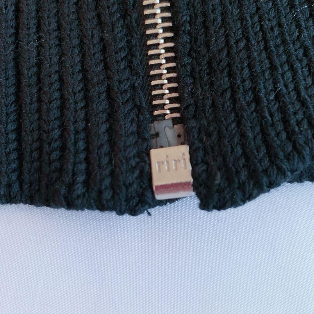 【美品】Y’s ワイズ ジップアップ ニット トップス リリジッパー