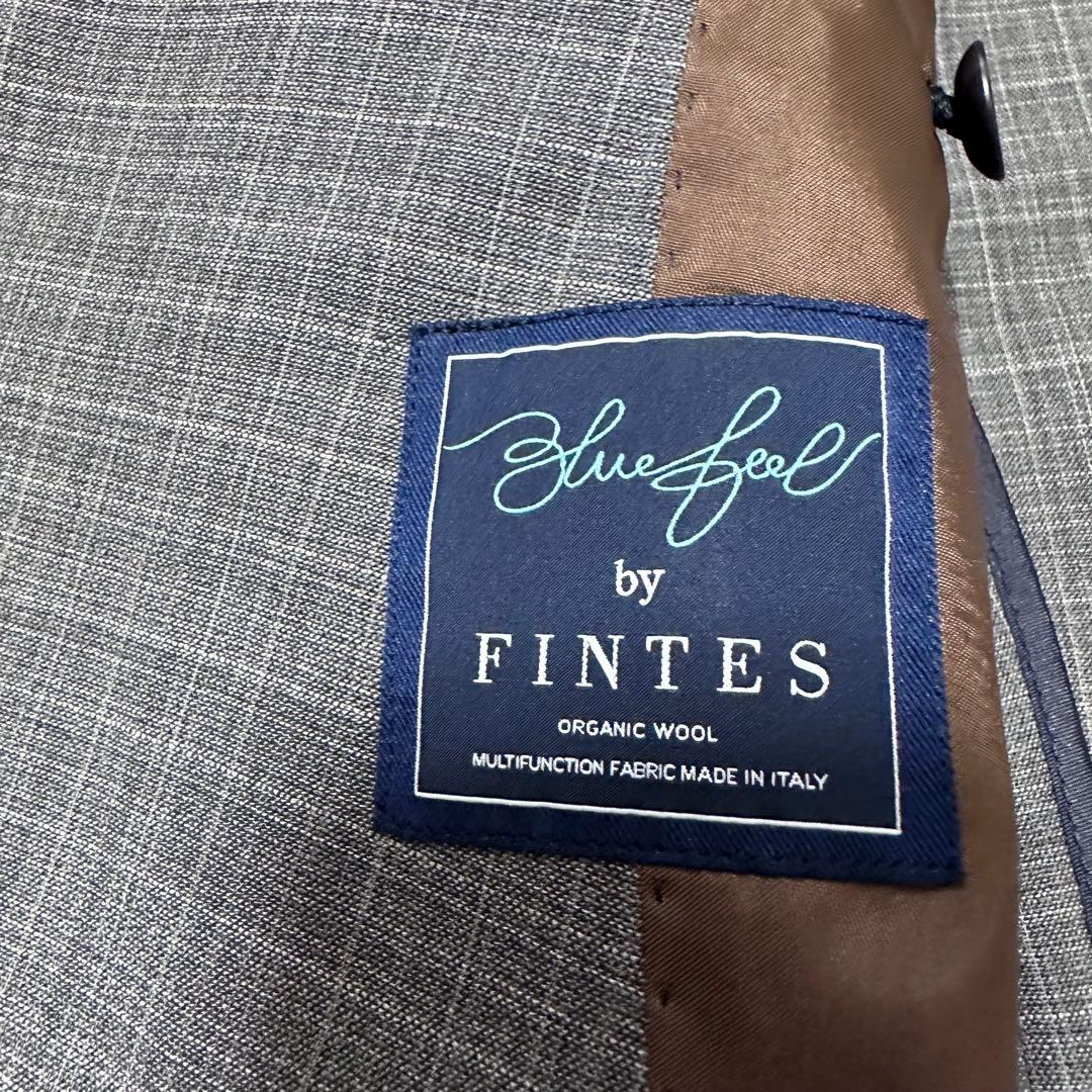 rrrSUIT SELECT FINTES生地 グレー チェック スーツ