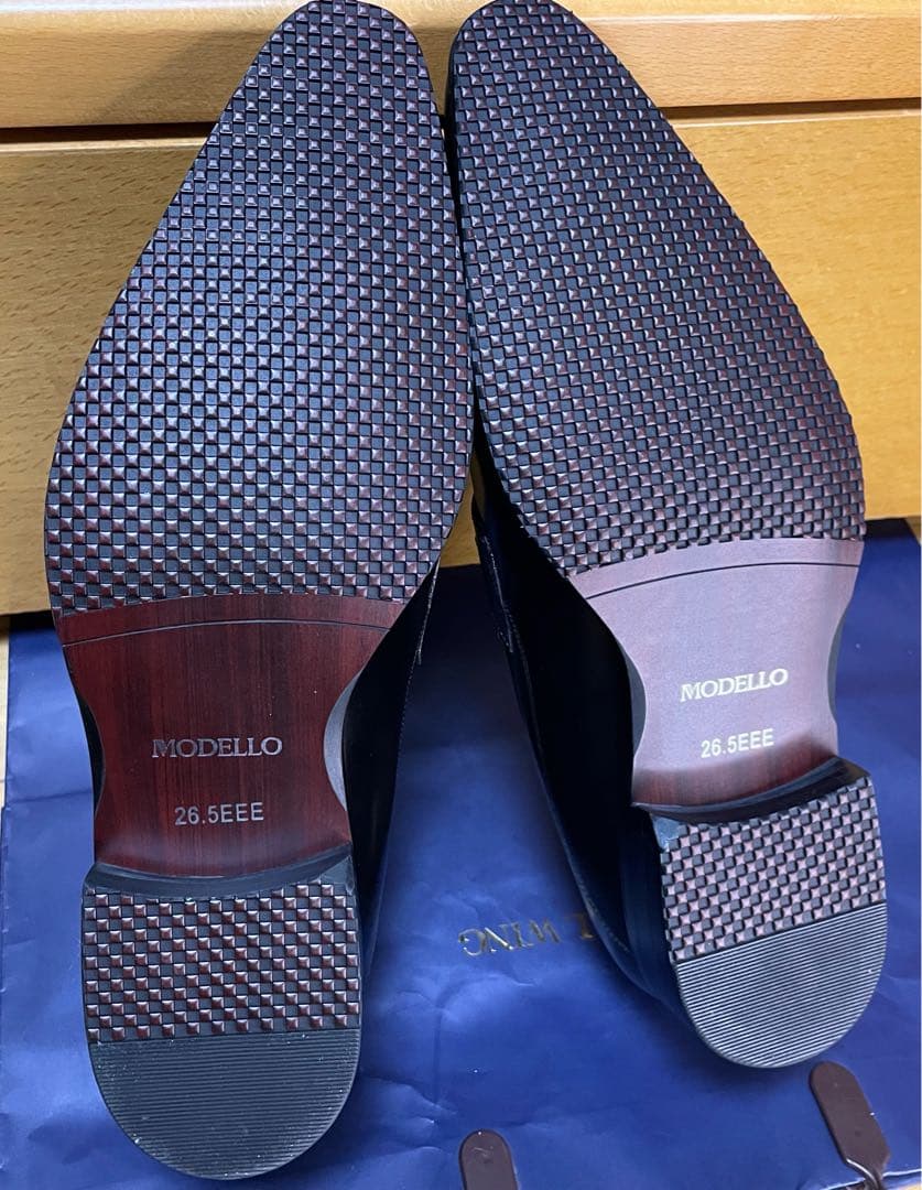 最終値下新品マドラスモデロ牛革ビジネスシューズローファー3E皮革レザー靴26.5