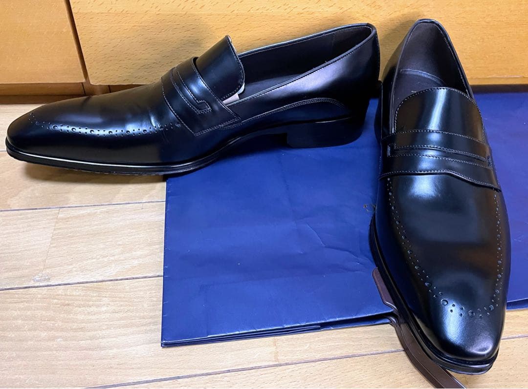 最終値下新品マドラスモデロ牛革ビジネスシューズローファー3E皮革レザー靴26.5