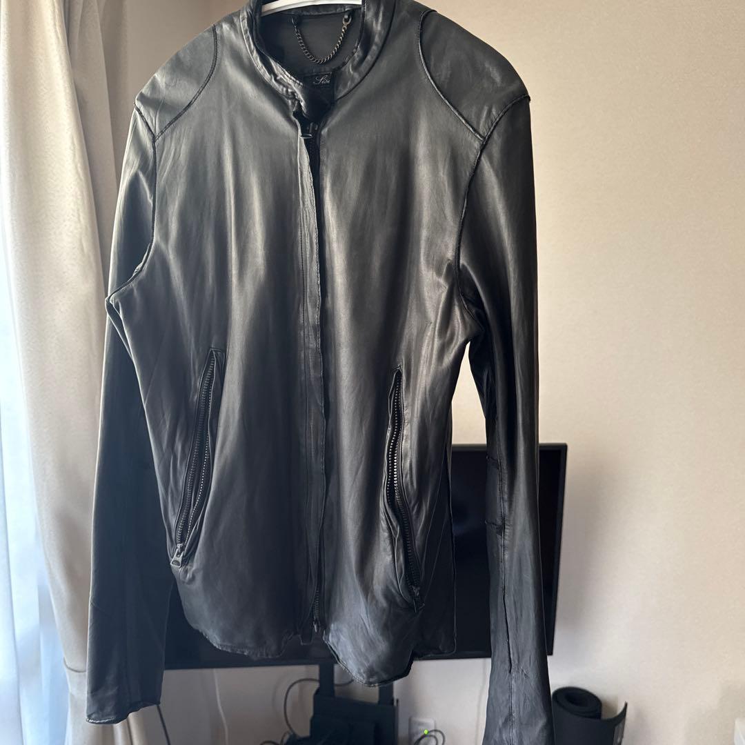 【美品】sissi シシ レザー シングルライダース ブラック