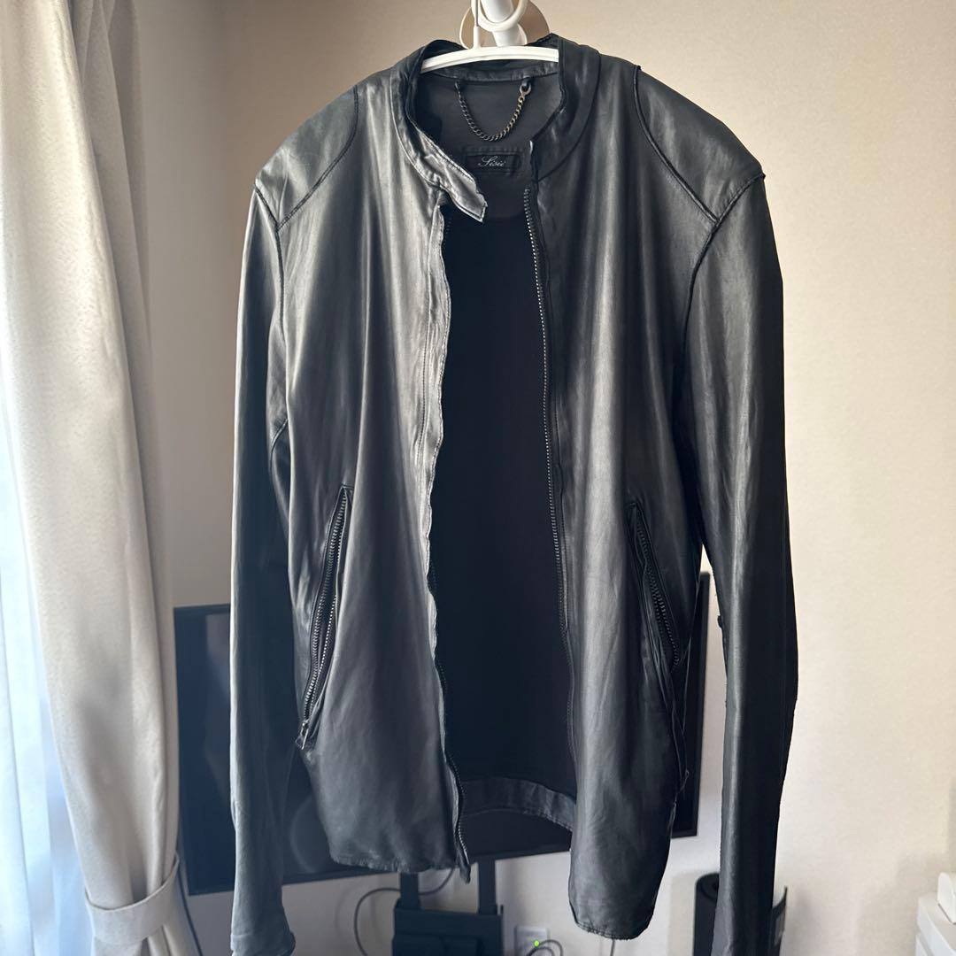 【美品】sissi シシ レザー シングルライダース ブラック