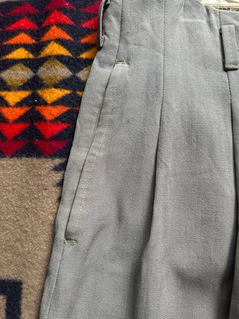 50s vintage ウールギャバジンスラックス