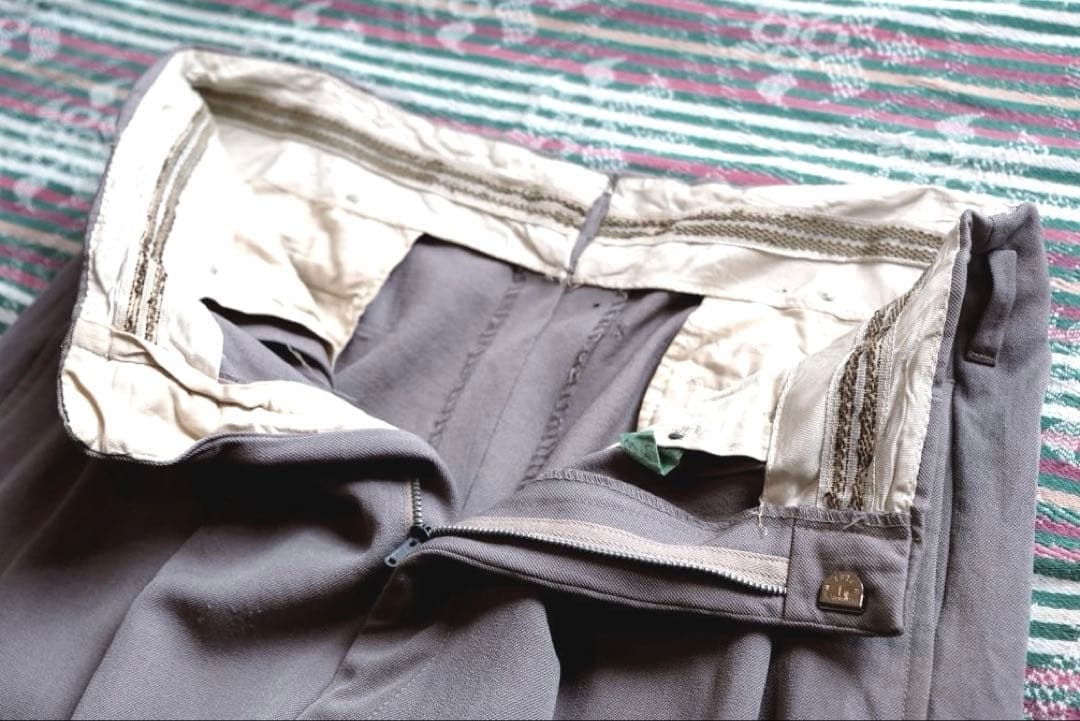50s vintage ウールギャバジンスラックス