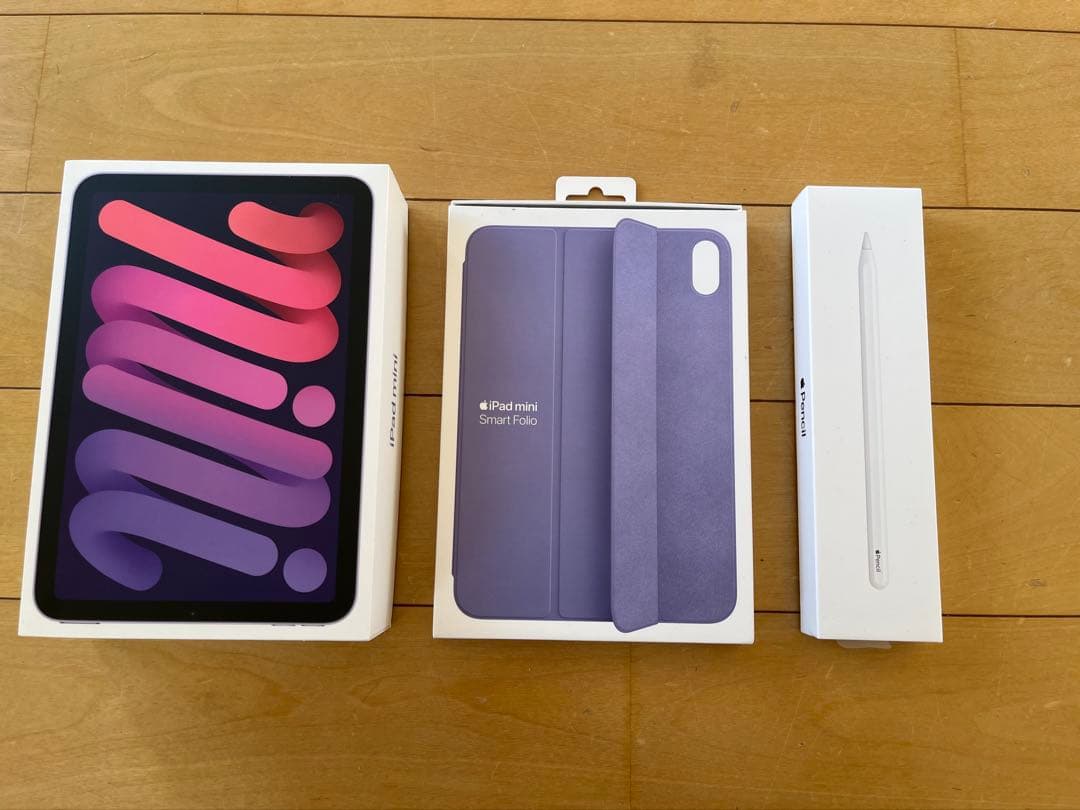 iPad mini(第6世代) Cellular：256GBパープル＋ペンシル