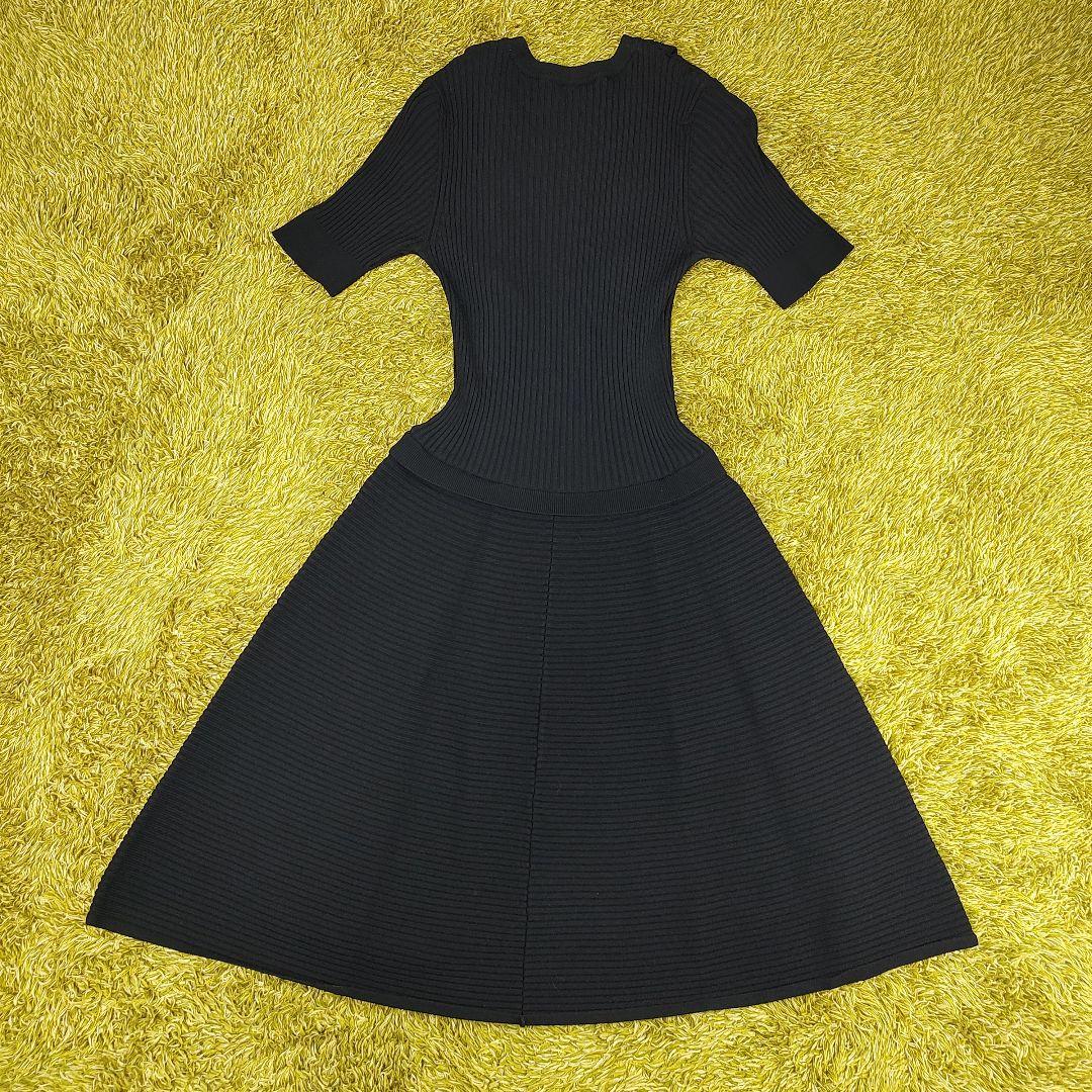 【良品】レッド ヴァレンティノ ニットワンピース フリル　XS　Aライン