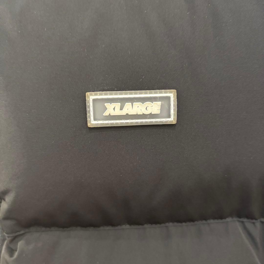 【美品】エクストララージ ダウンベスト ボックスロゴト　ブラック　M