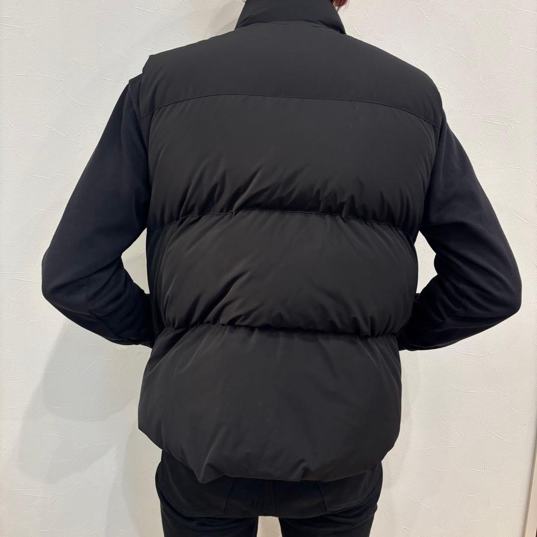 【美品】エクストララージ ダウンベスト ボックスロゴト　ブラック　M