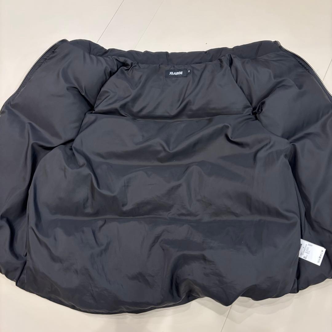 【美品】エクストララージ ダウンベスト ボックスロゴト　ブラック　M
