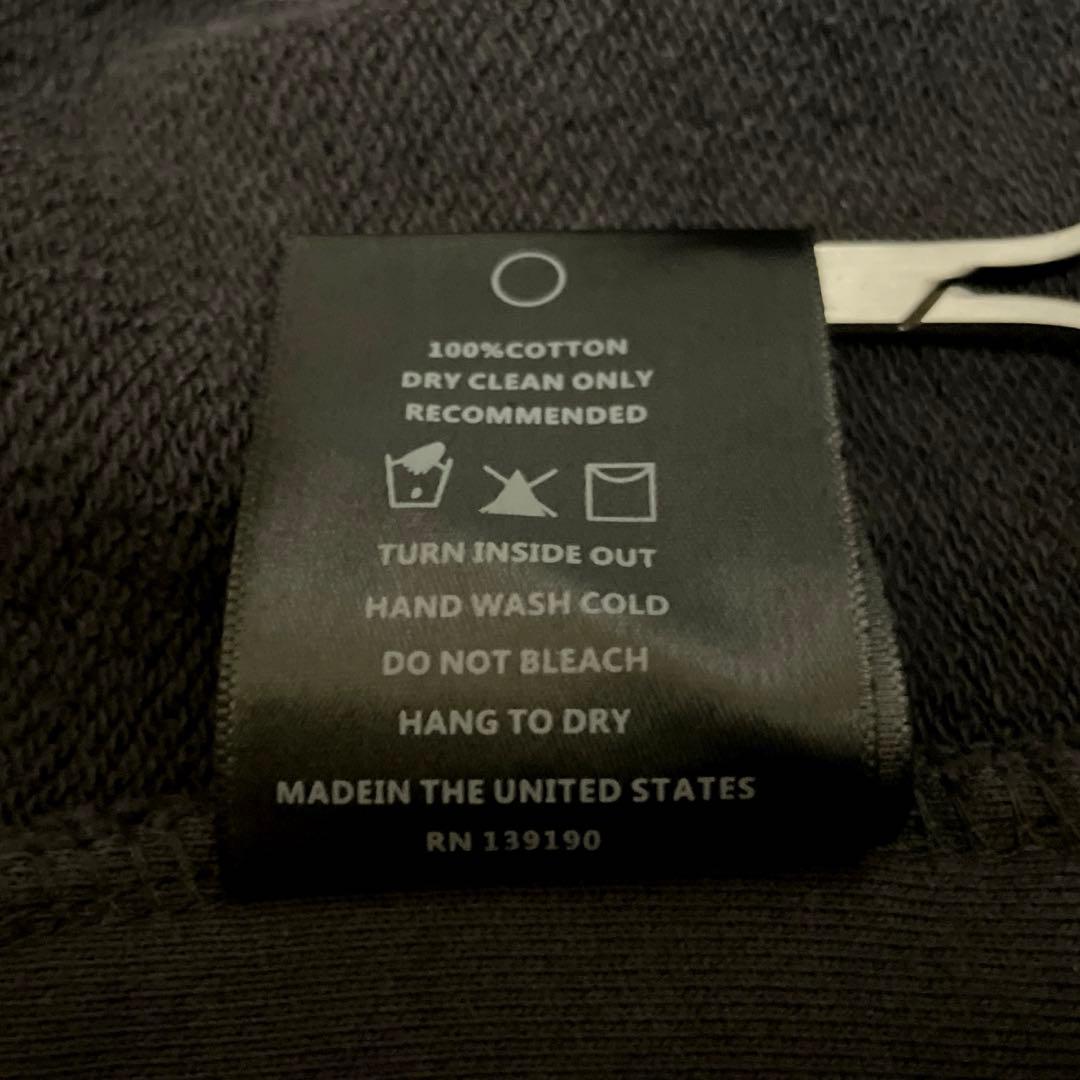 良品　FEAR OF GOD デザインタートルネックジップスウェット　アメリカ製