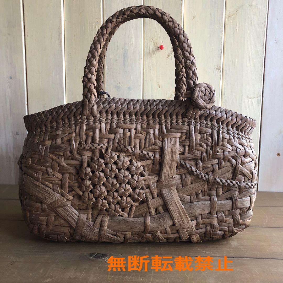 国産山葡萄カゴバック(手作り)