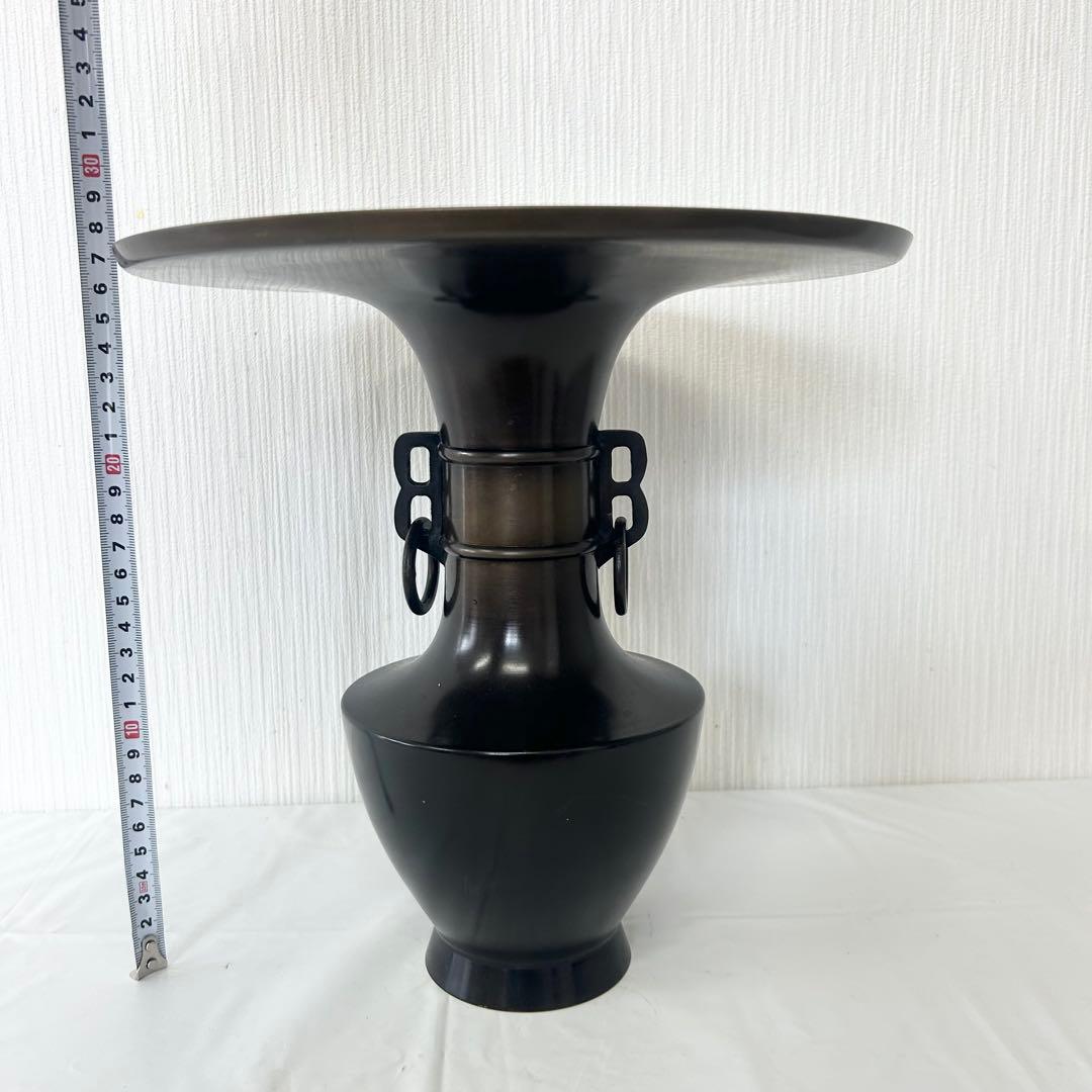 ❤️セール価格❤️花器　立花瓶　銅器　銅製　池坊　耳付き