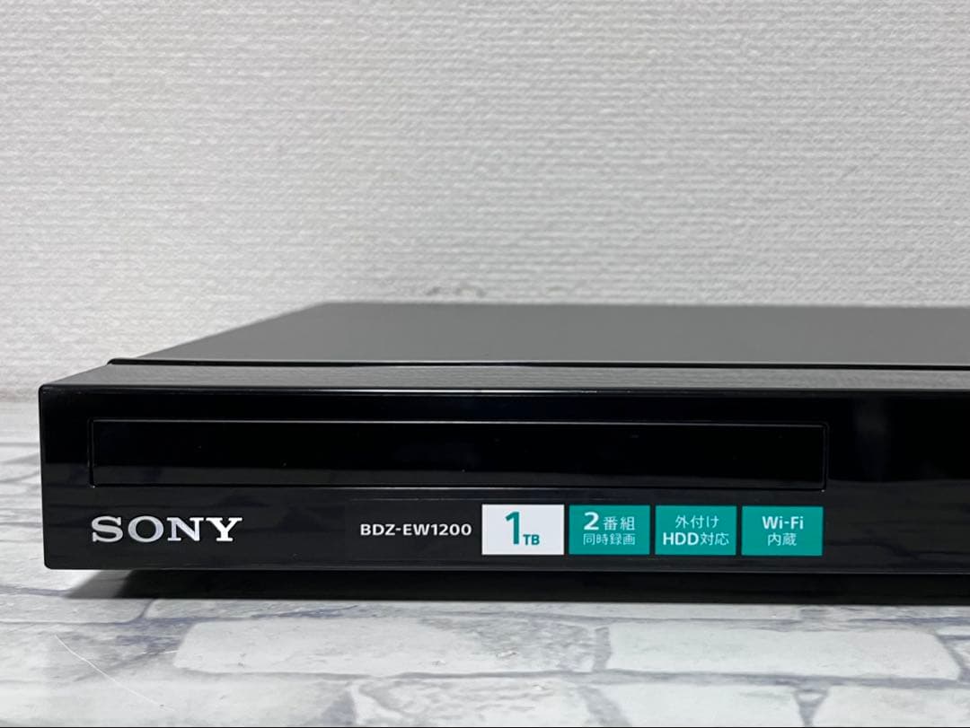 美品　1TB 2番組録画　ソニー　ブルーレイレコーダー　BDZ-EW1200