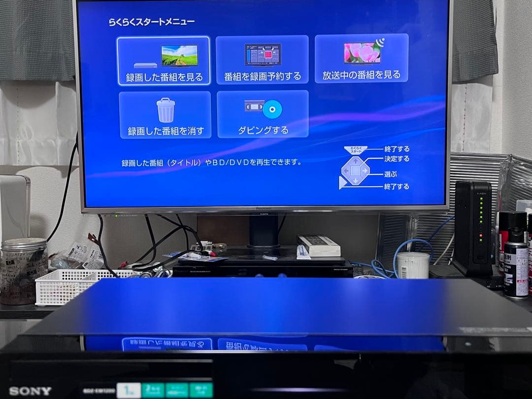 美品　1TB 2番組録画　ソニー　ブルーレイレコーダー　BDZ-EW1200