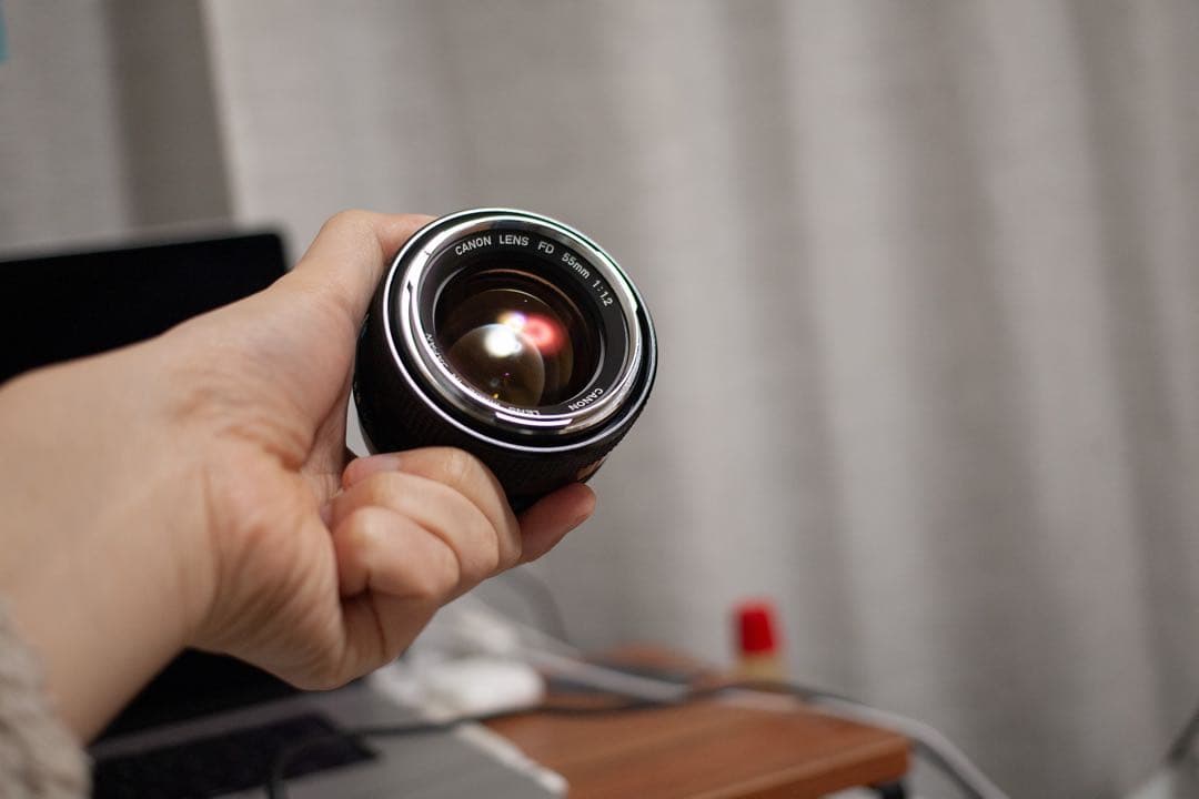 Canon FD 55mm f/1.2 シルバーノーズ レンズ