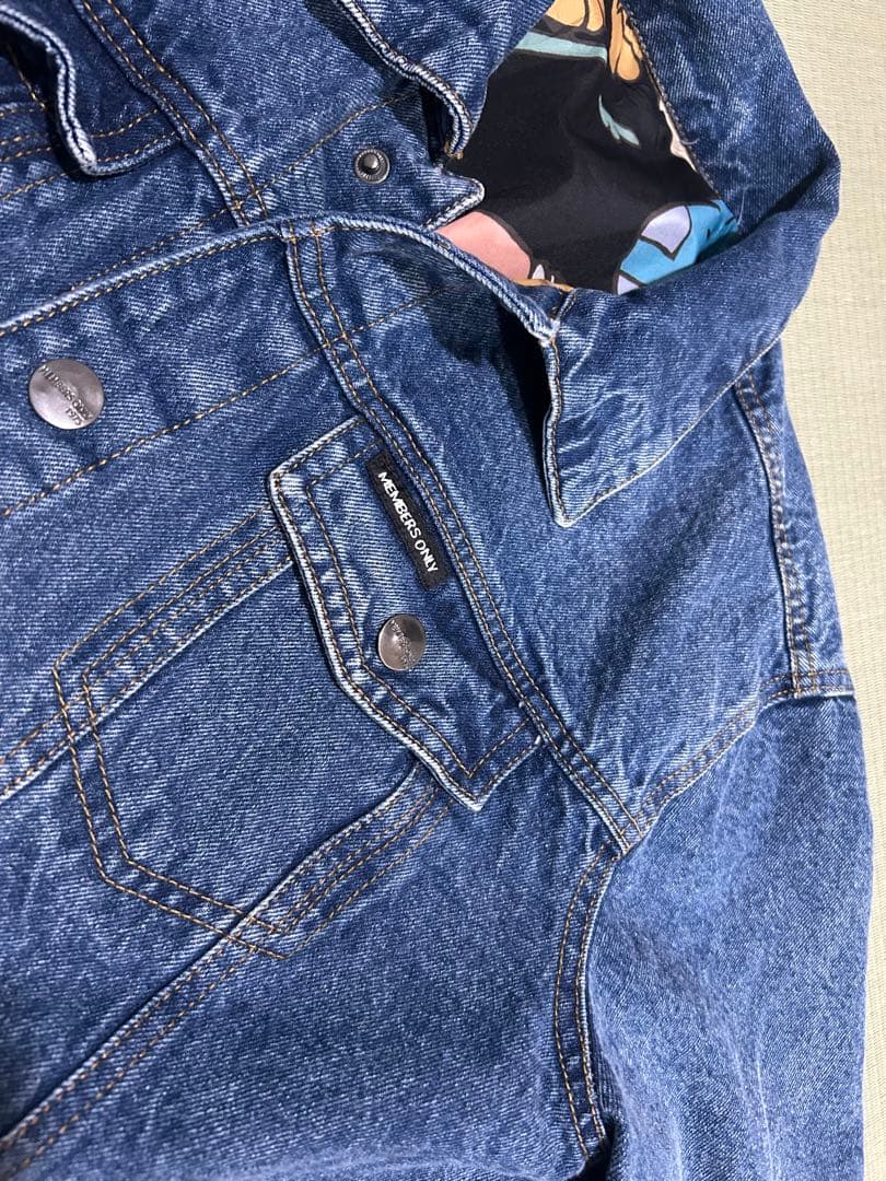 MEMBERS ONLY スポンジボブ　デニムジャケット L