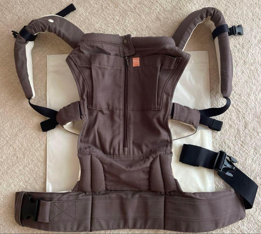 キューズベリーNICO 抱っこひも ブラウン 調整可能