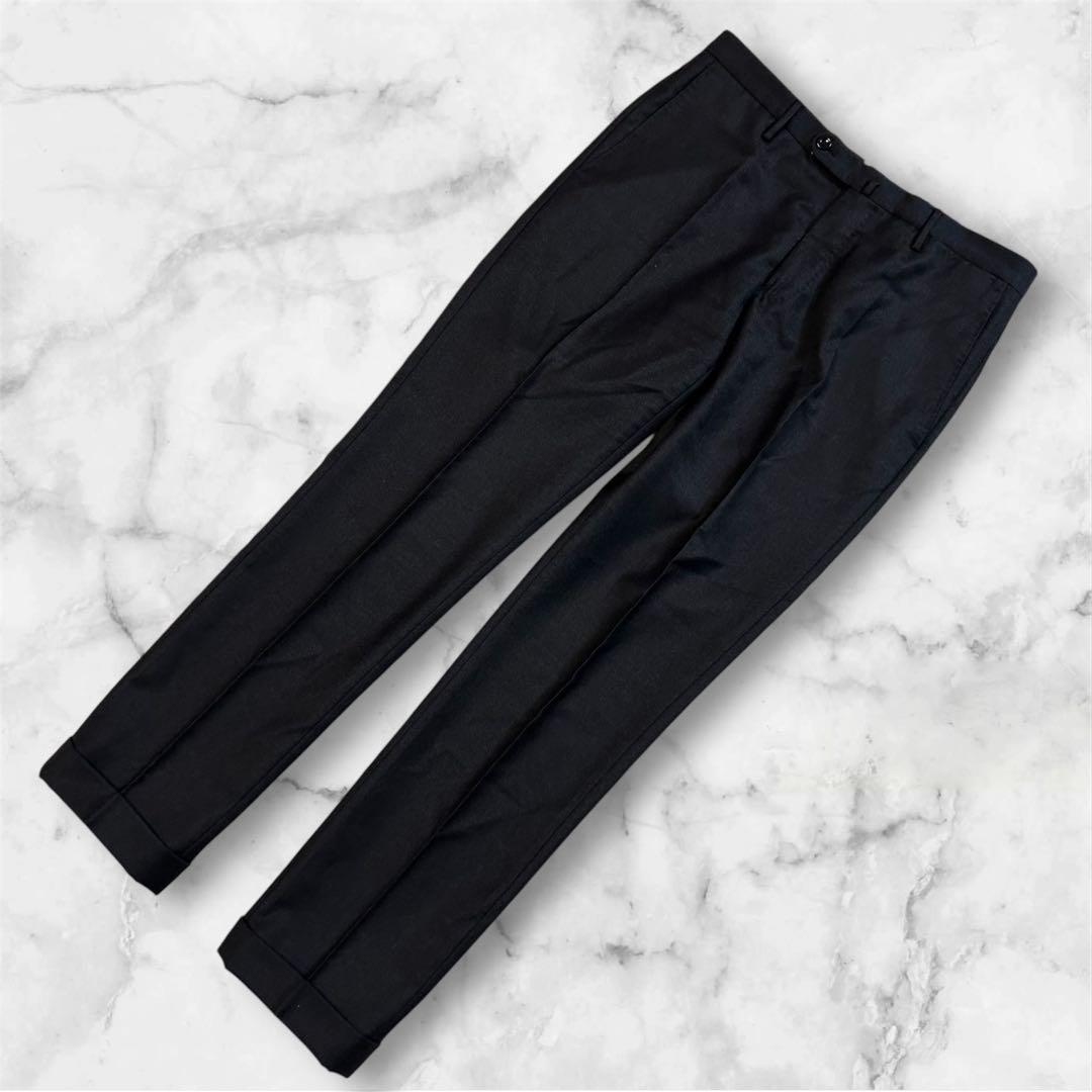 INCOTEX スラックス SUPER100’s 46 ダークグレー