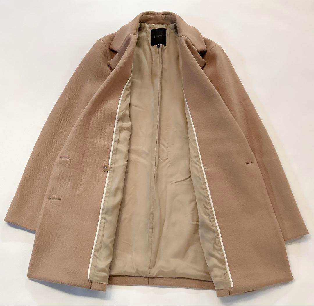 セオリー チェスターコート ダブルブレスト ショートジャケット Pコート