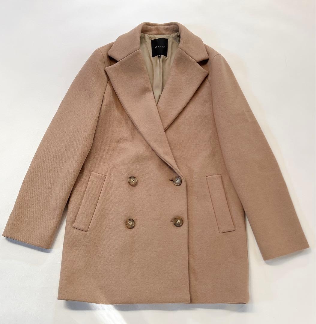 セオリー チェスターコート ダブルブレスト ショートジャケット Pコート