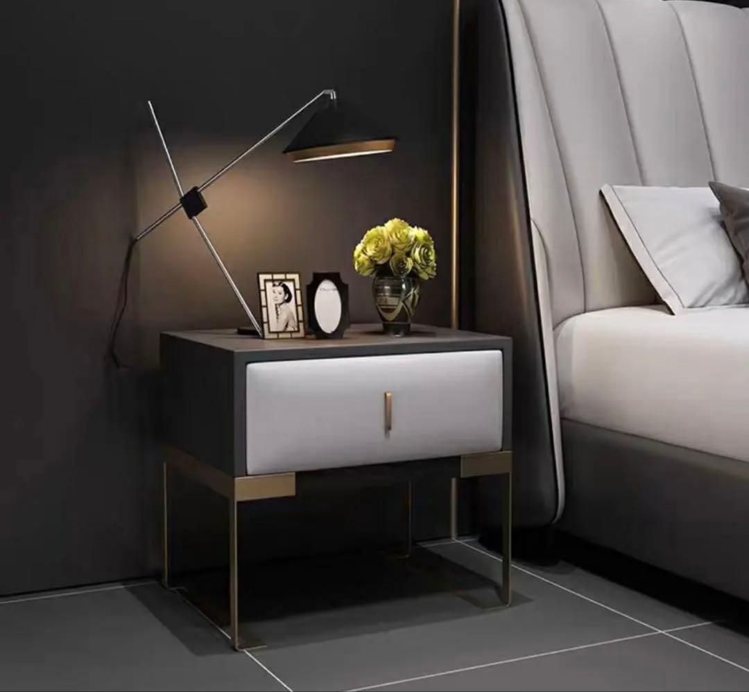 モダン グレー サイドテーブル