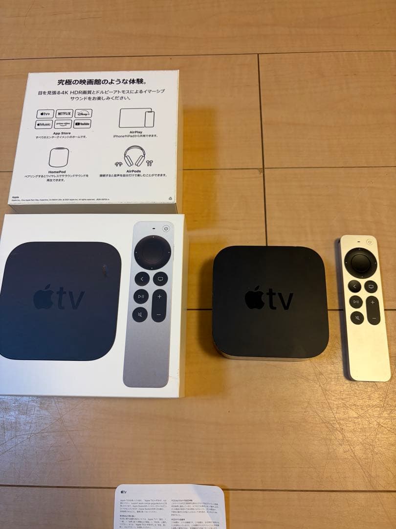 Apple TV 4K32GB本体 + リモコン + ケーブルセット