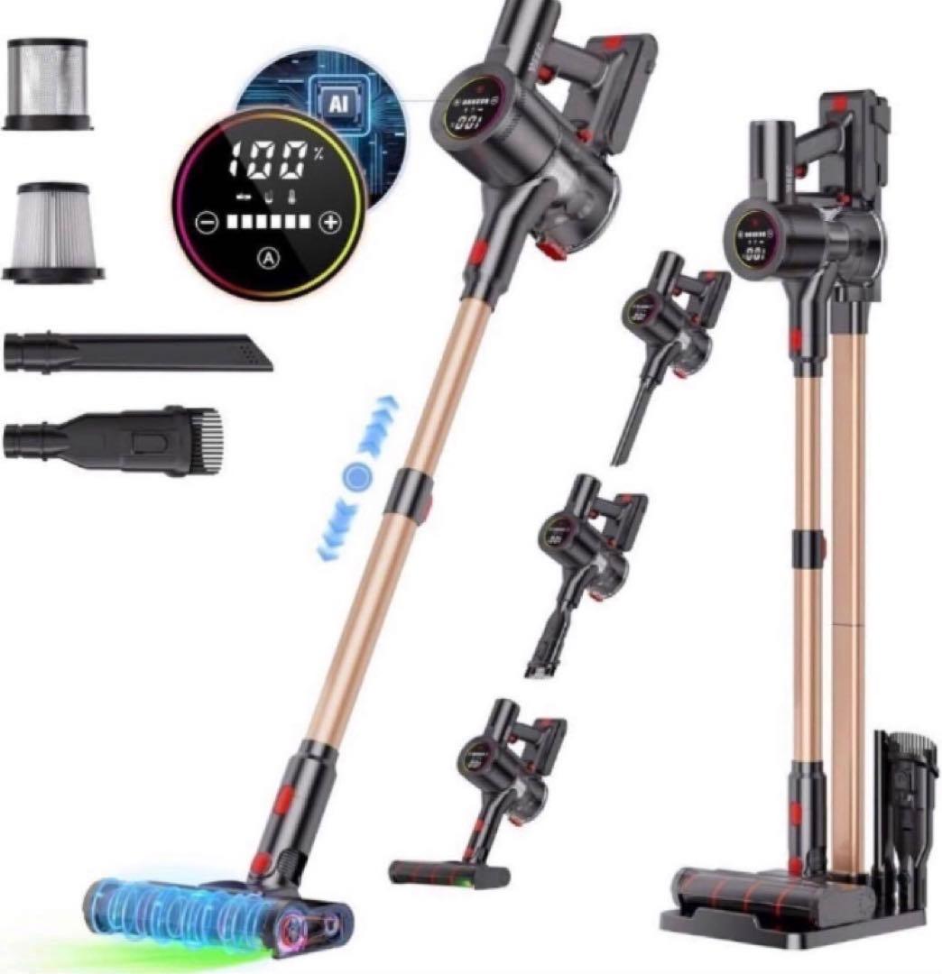 コードレス掃除機 軽量 サイクロン式 スティッククリーナー 2WAY スタンド付