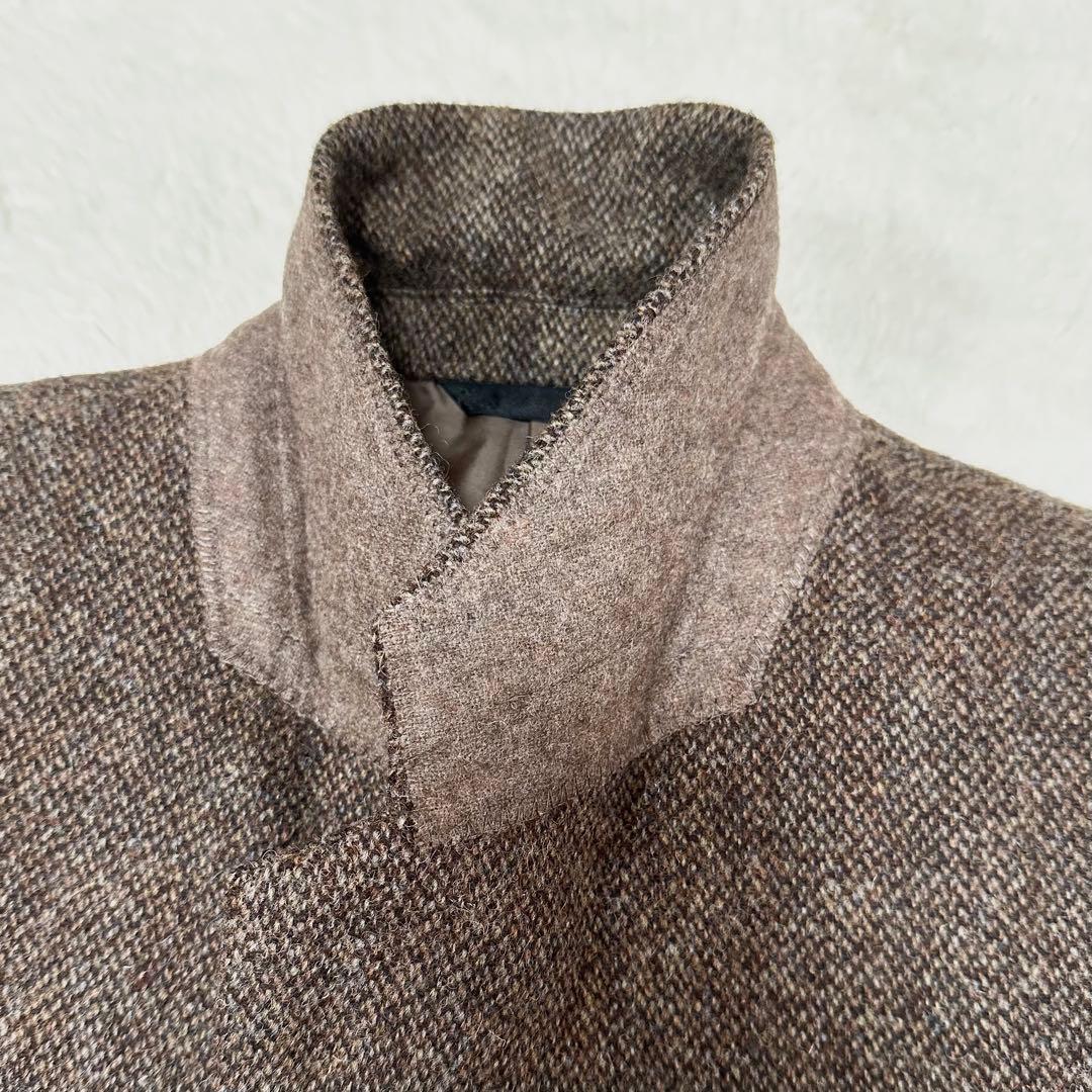 極美品✨パパス ハリスツイード テーラードジャケット ブラウン ツイード生地