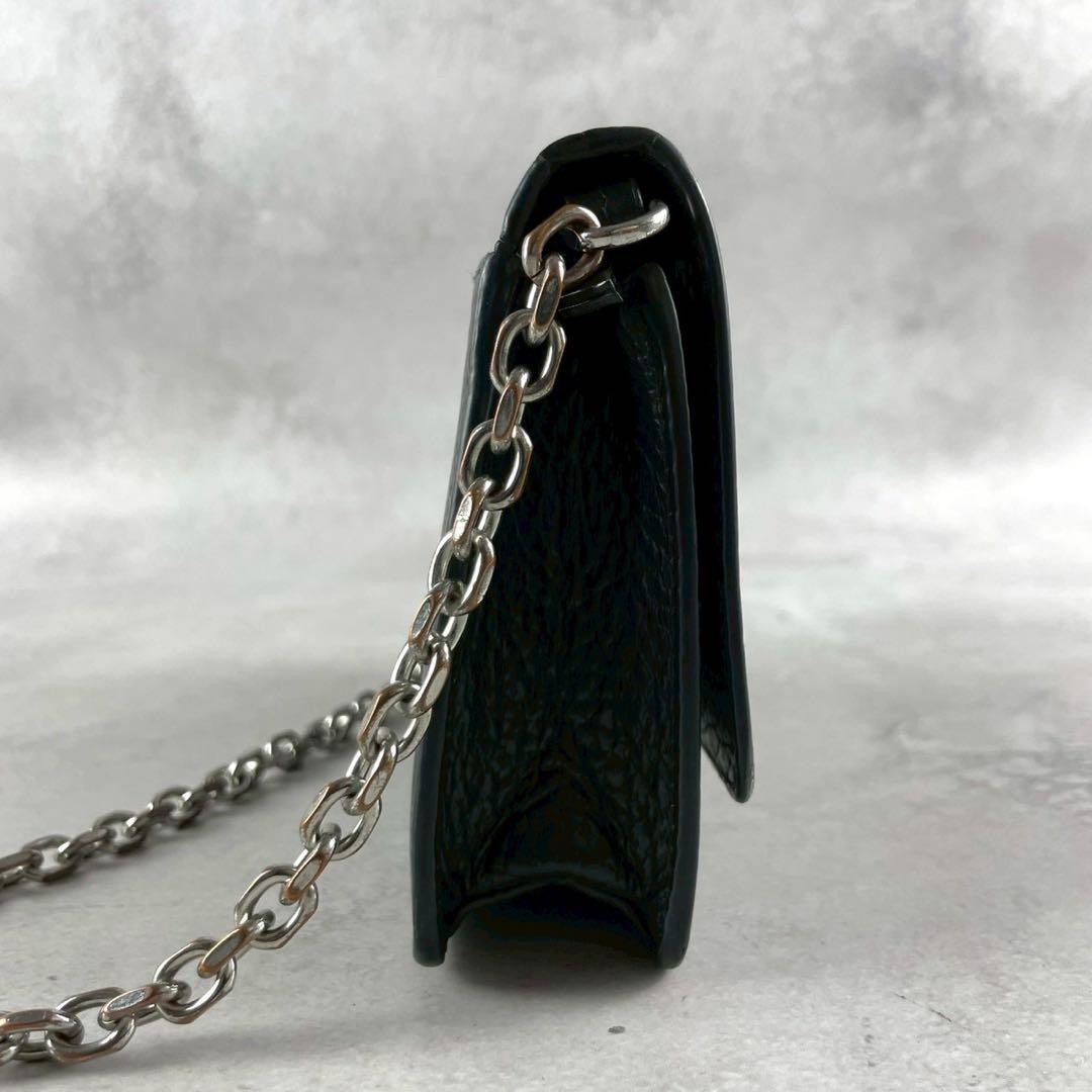 【お買い得】メゾンマルジェラ チェーンショルダーウォレット 4ステッチ