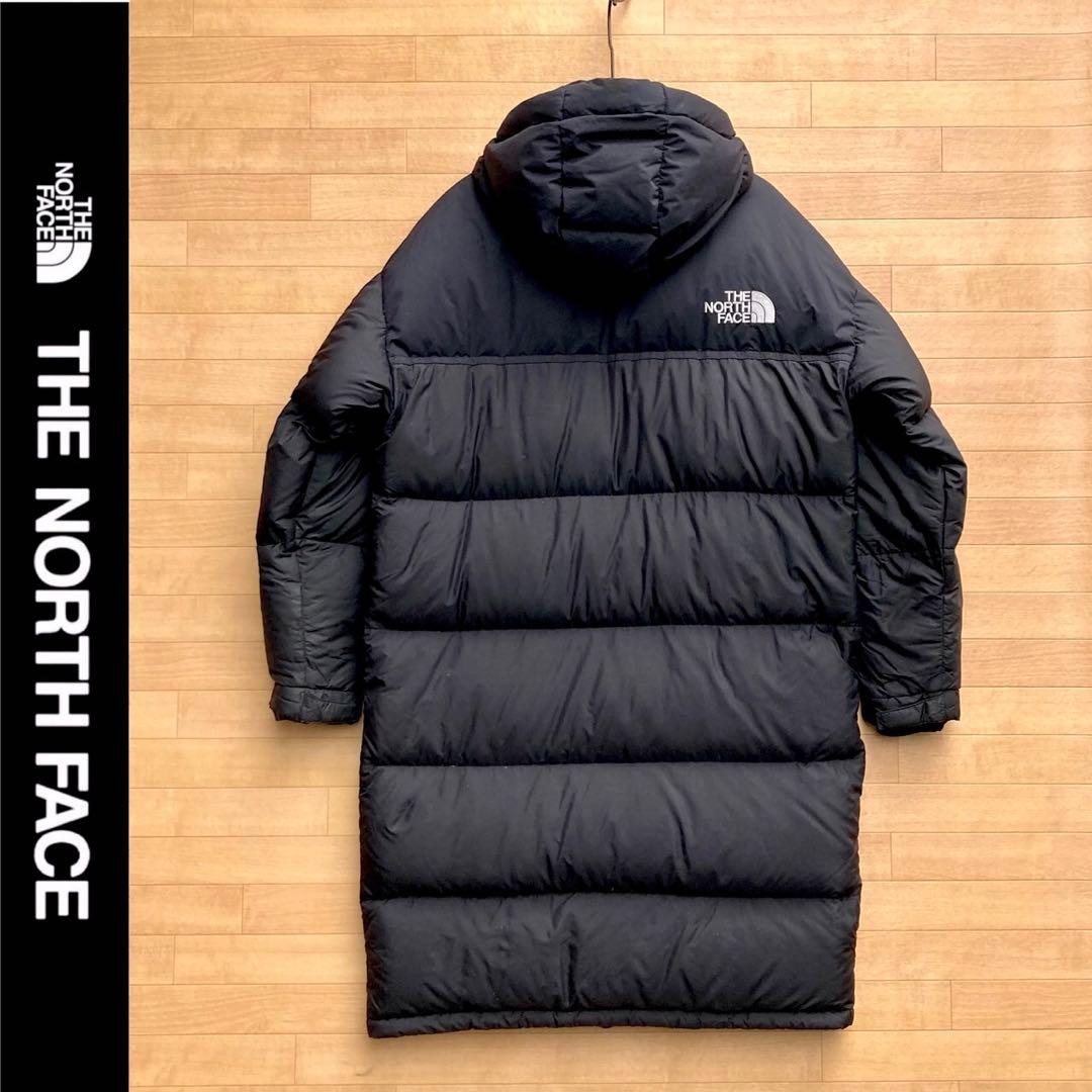 L ザ ノースフェイス ヌプシ ダウンコート 黒 ロングダウン ベンチコート
