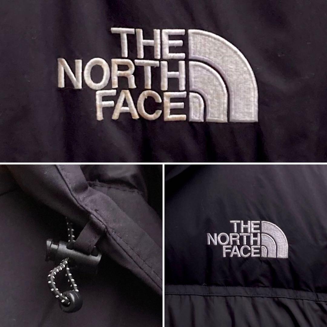 L ザ ノースフェイス ヌプシ ダウンコート 黒 ロングダウン ベンチコート