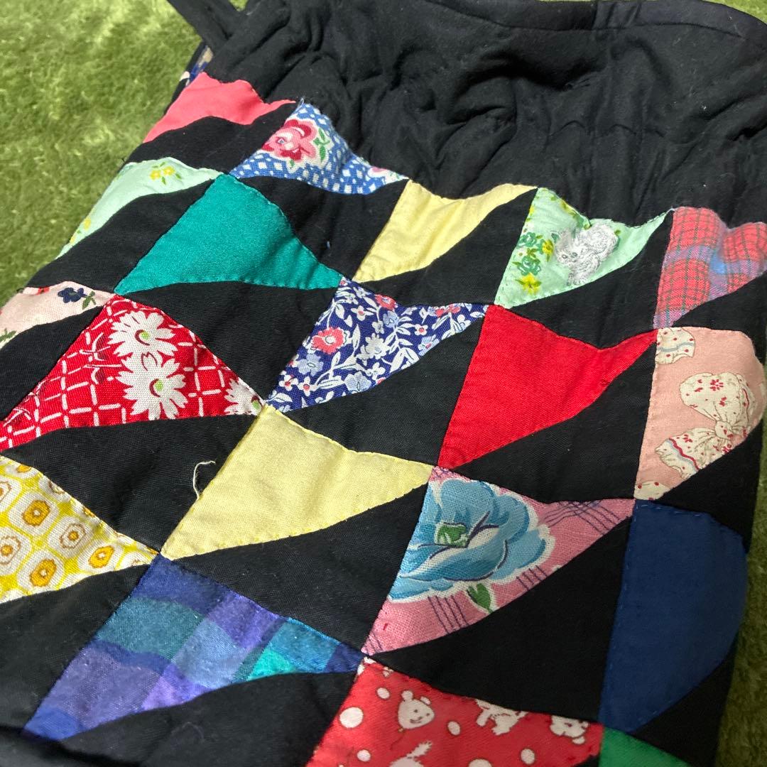 mornquilt パッチワーク巾着バッグ