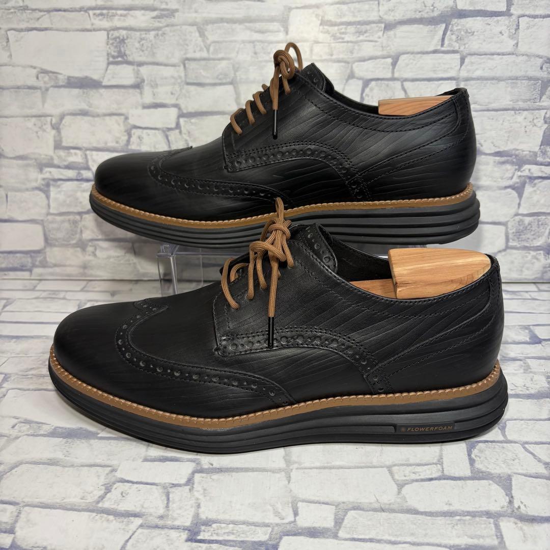 未使用級 コールハーン オリジナルグランド ウィングチップ オックスフォード 黒