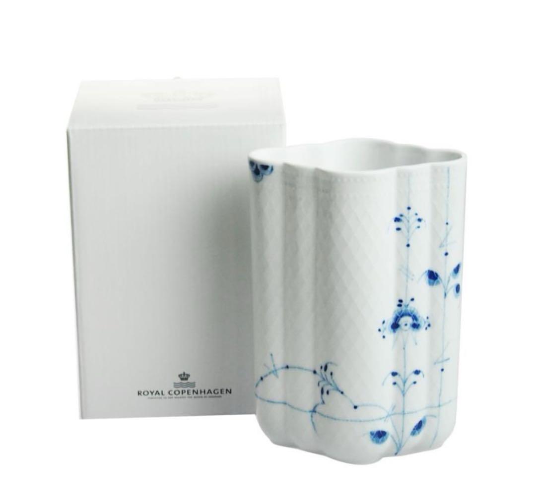 ロイヤルコペンハーゲン ブルーパルメッテ フラワーベース