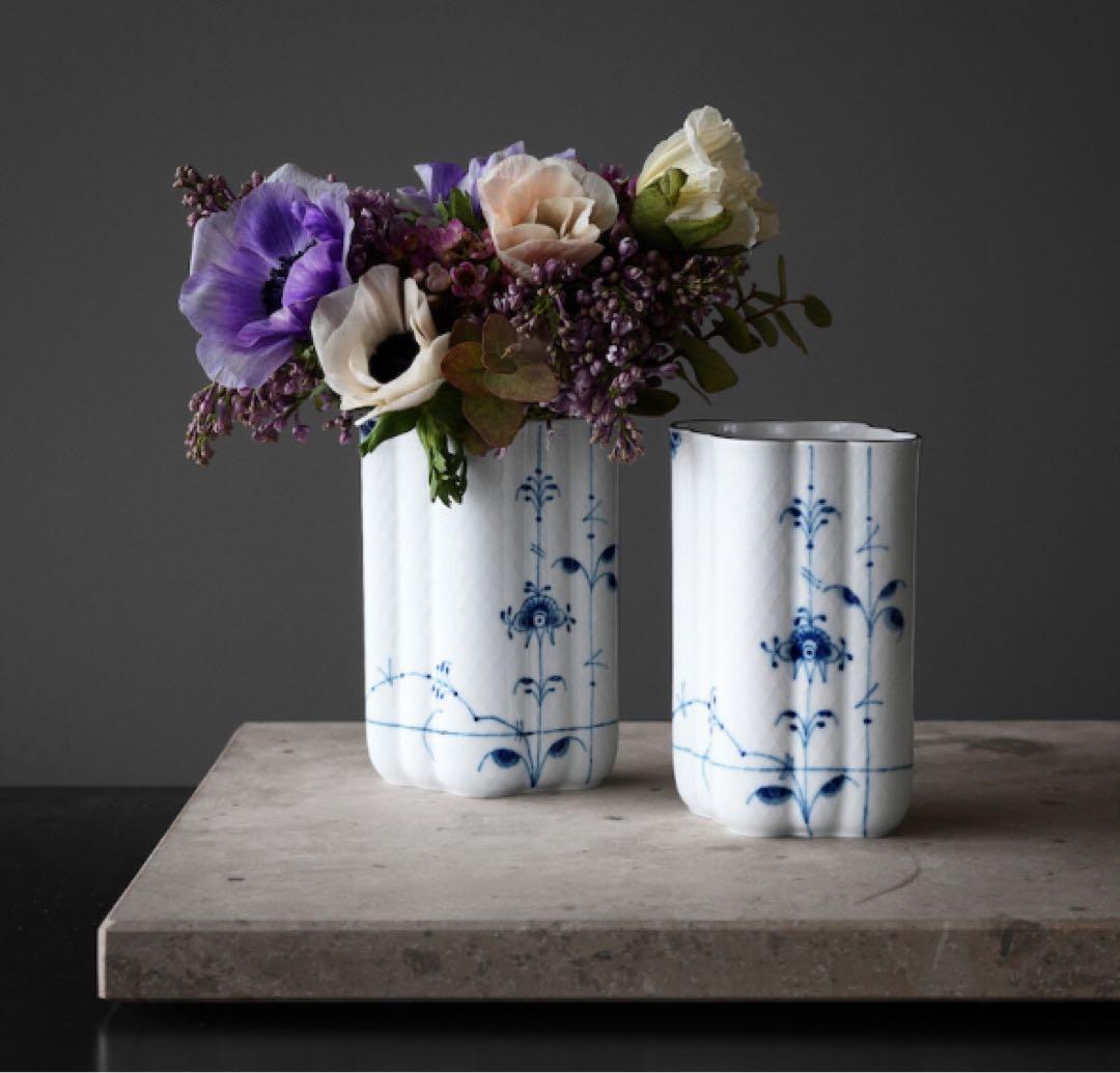 ロイヤルコペンハーゲン ブルーパルメッテ フラワーベース