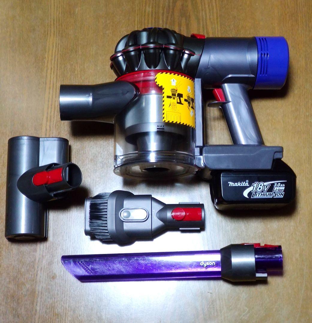 ダイソン SV11 掃除機＋マキタ18vアダプターセット完全分解清掃済み 動作品