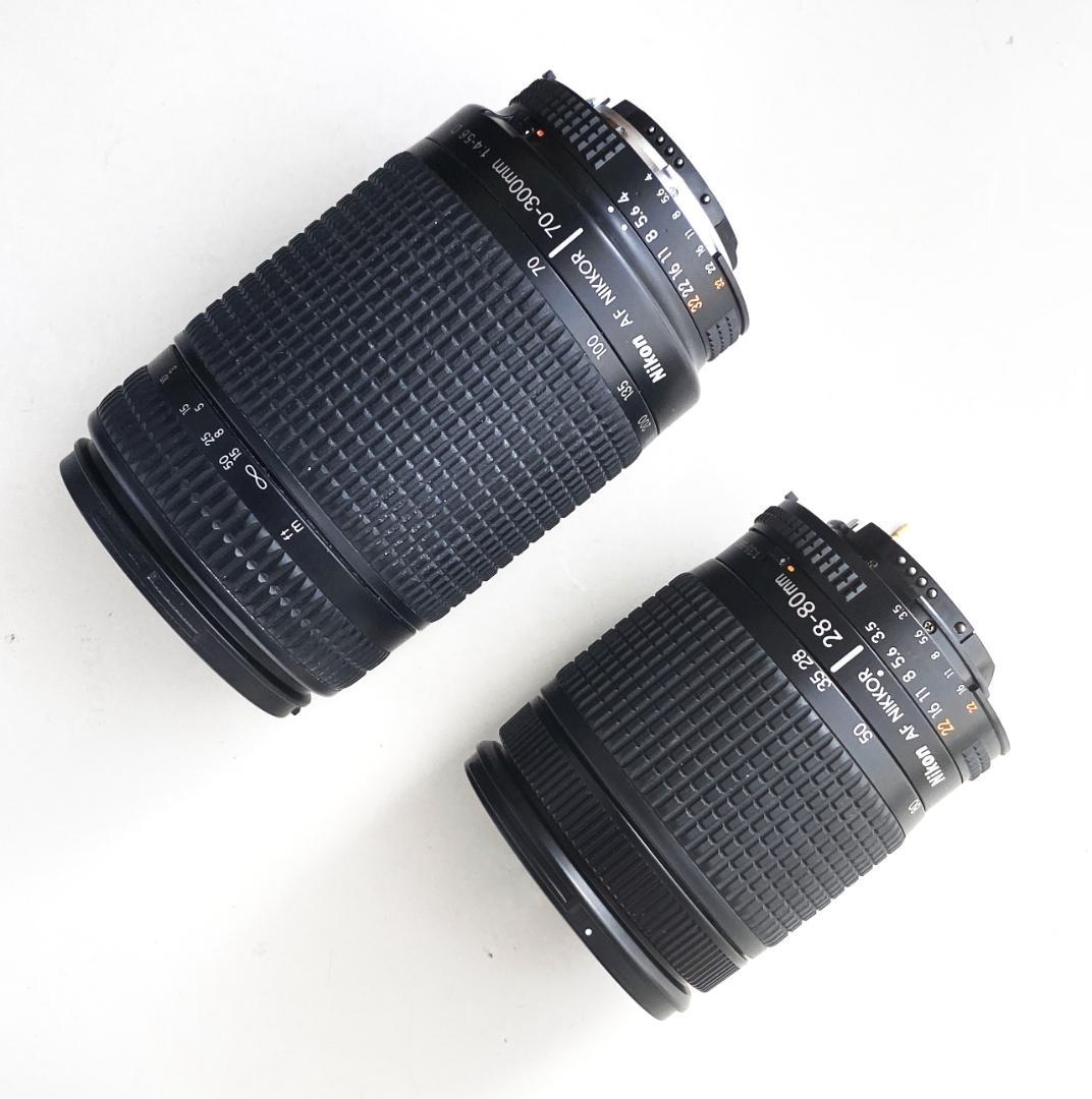 動作確認済 ニコン Nikon F60 一眼レフフィルムカメラWレンズセット