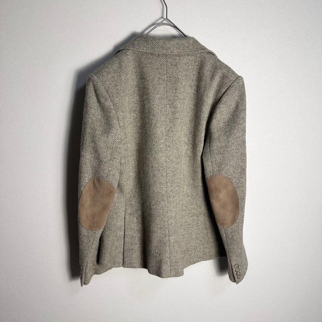 【エルボーパッチ】ラルフローレン　テーラードジャケット　アルパカ混　ヘリンボーン