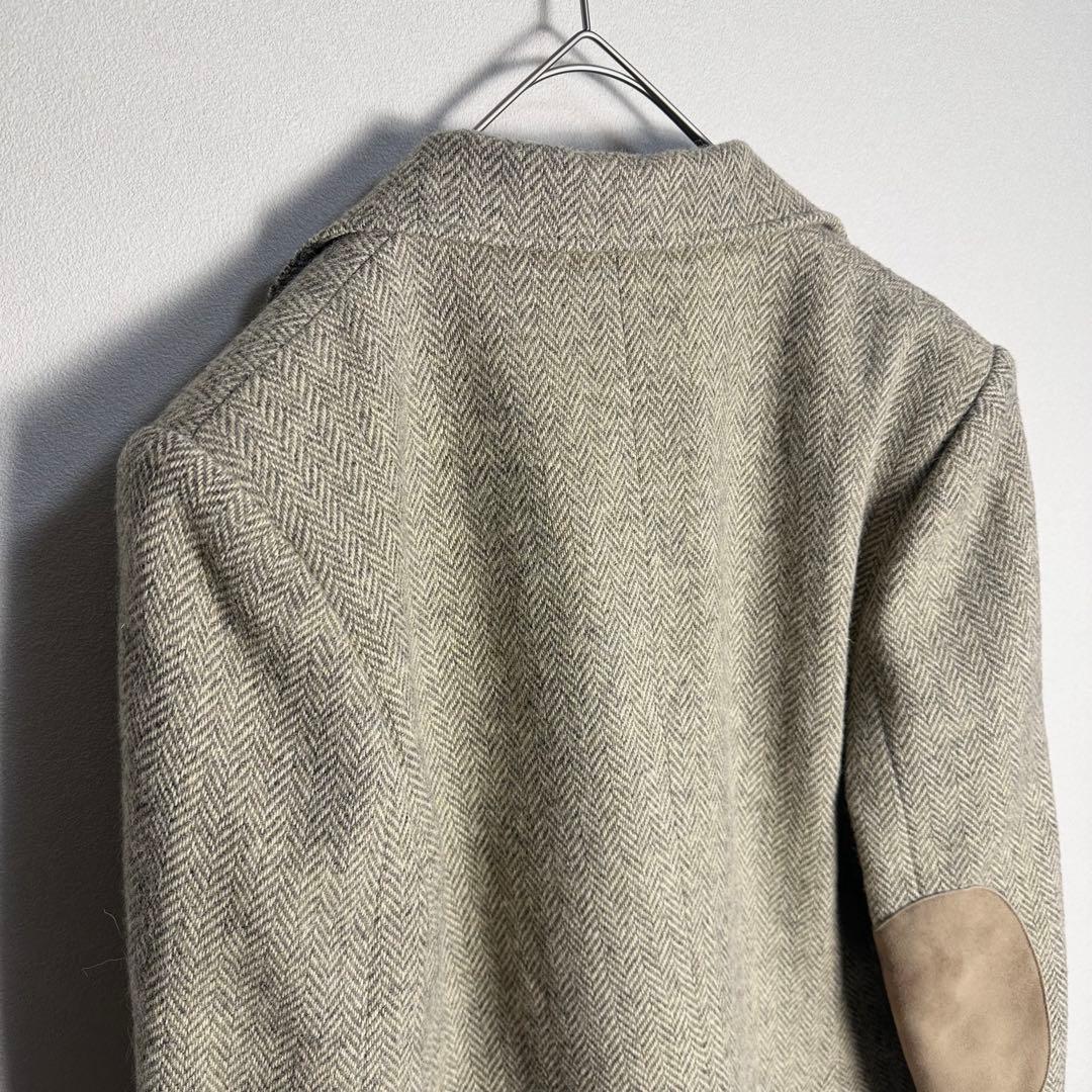 【エルボーパッチ】ラルフローレン　テーラードジャケット　アルパカ混　ヘリンボーン