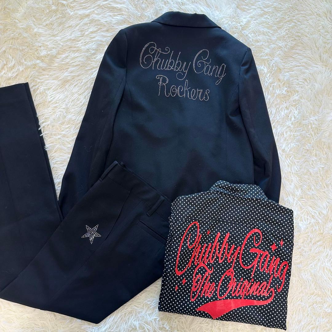 チャビーギャング ブラックスーツセットアップ 150〜160