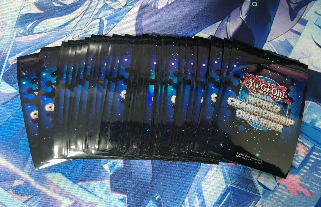 遊戯王 wcq2012 スリーブ 青 55枚