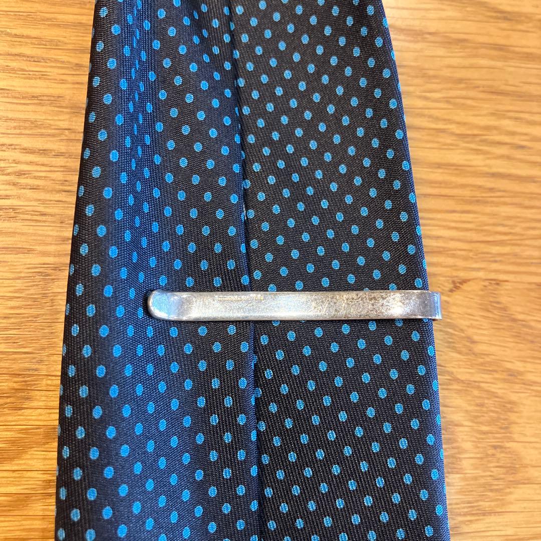 【ティファニー】ネクタイピン　ツイストノット　シルバー　ゴールド　メンズ