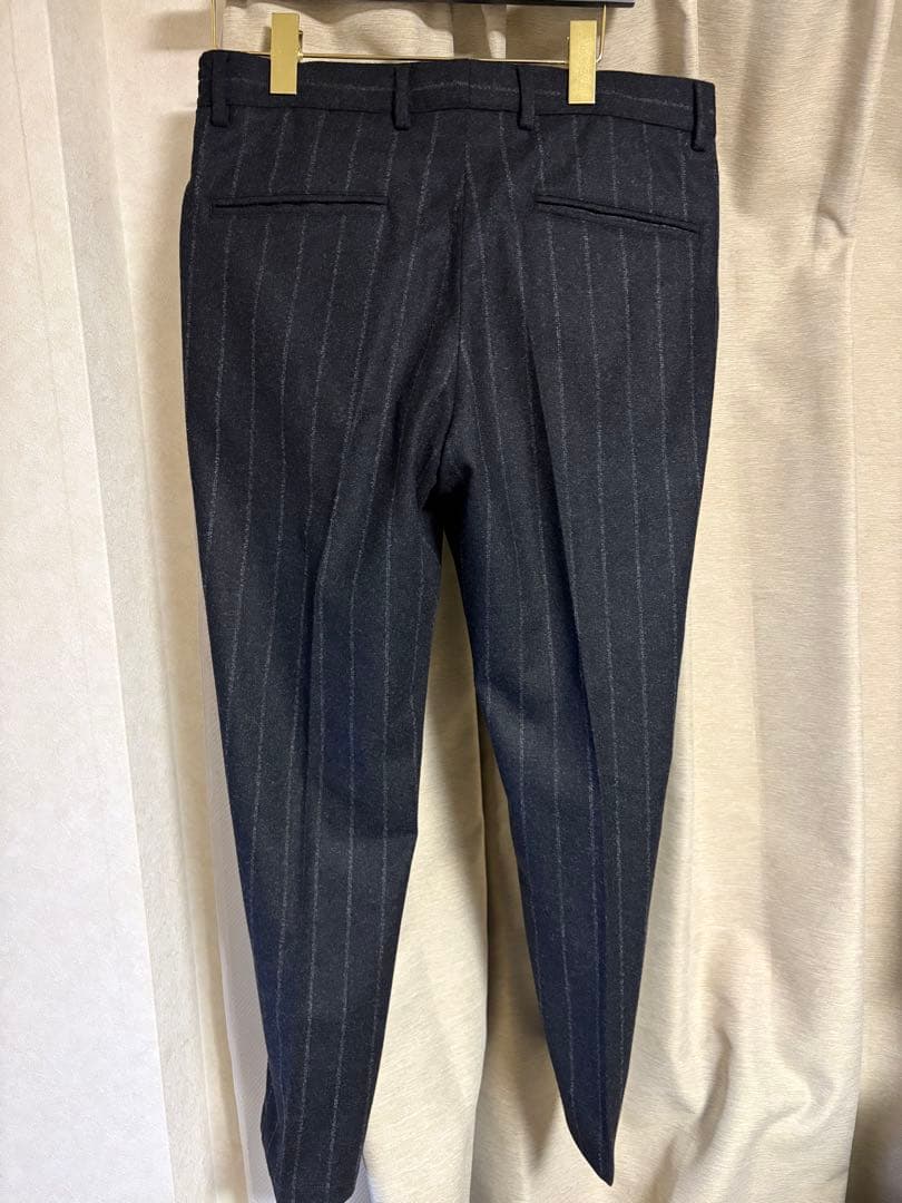 giabsarchivio ウォッシャブルウールライトフランネルパンツ48グレー