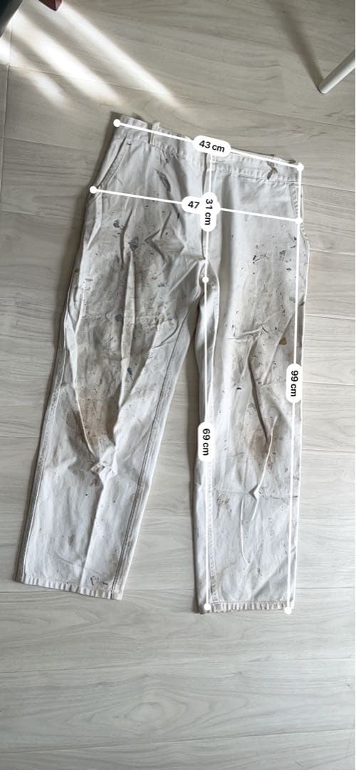 【着画あり】ペインターパンツ 100%コットン ヴィンテージ