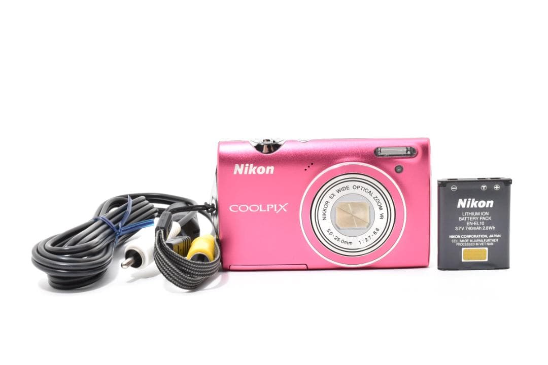 美品)Nikon COOLPIX S5100ニコン　デジカメ　ピンク#954