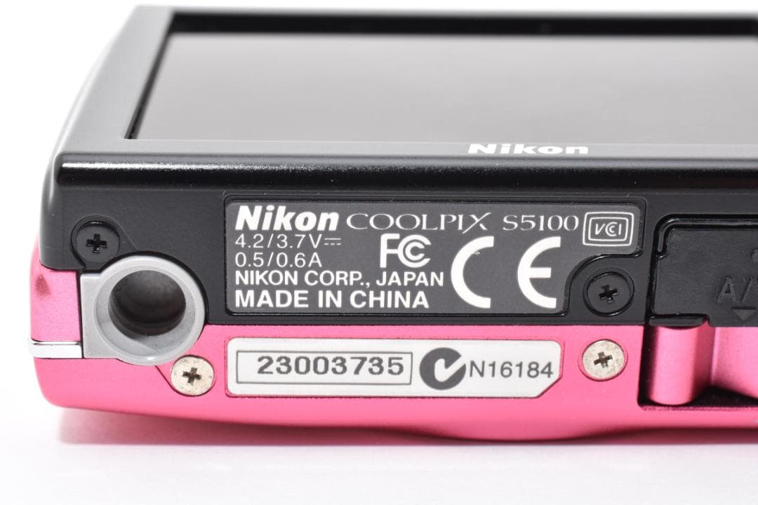 美品)Nikon COOLPIX S5100ニコン　デジカメ　ピンク#954