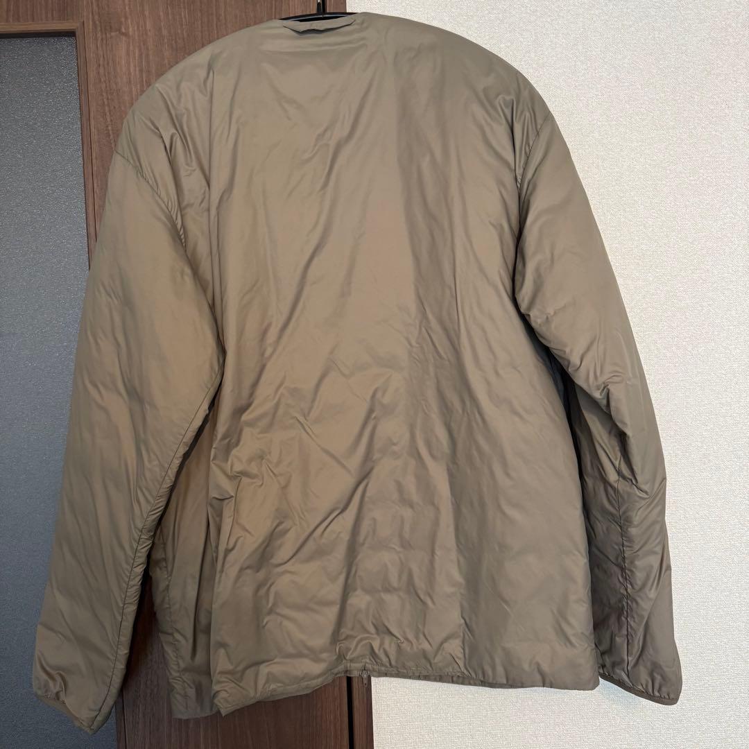 m*a様 MUJI Labo 軽量フレンチダウン ポケッタブル ノーカラージャケ