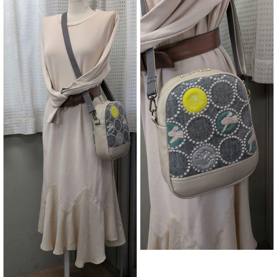 ミナペルホネン　ハンドメイド　バッグ　タンバリン　ポシェット